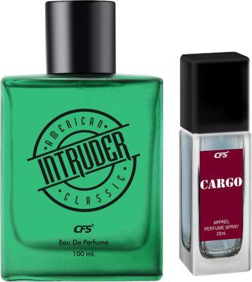 CFS Intruder Green 100ml & Cargo Blue 25ml Long Lasting Perfume Eau de Parfum  -  125 ml(For Men & Women)