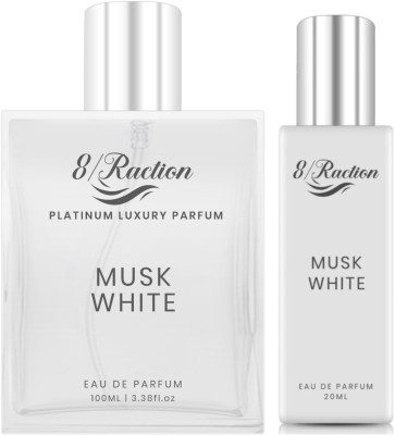 8Raction Musk White Long Lasting Parfum For Men Eau de Parfum  -  120 ml(For Men)