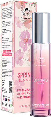 TNW - The Natural Wash Spring Eau De Parfum | Agarwood | Jasmine | Spicy Rose Eau de Parfum  -  15 ml(For Men & Women)