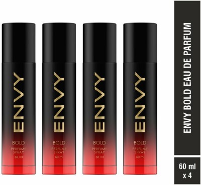 Envy Bold Long Lasting Set Of (60ml X 4) Eau de Parfum  -  240 ml(For Men)