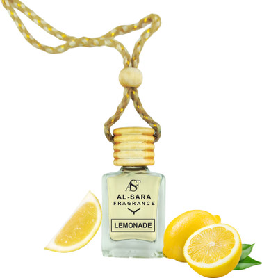 AL SARA FRAGRANCE Lemonade Car Perfume Diffuser and Hanging Pod |Wooden Diffuser Lid Extrait De Parfum  -  12 ml(For Men & Women)