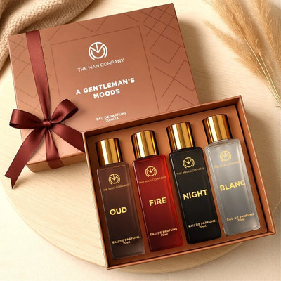 THE MAN COMPANY Blanc, Night, Fire & Oud 20ml Gift Set|A Gentleman's Mood Eau de Parfum  -  80 ml(For Men)