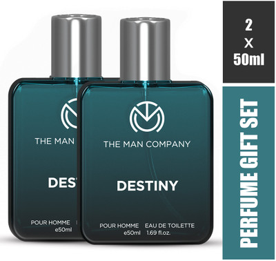 THE MAN COMPANY DESTINY EDP Premium Long Lasting Perfume for Men - Pack of 2 (2 x 50ml) Eau de Parfum  -  100 ml(For Men)
