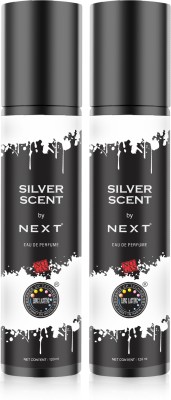 NEXT Silver Scent: All Day Fresh and Confident Duo Pack Eau de Parfum  -  240 ml(For Men & Women)