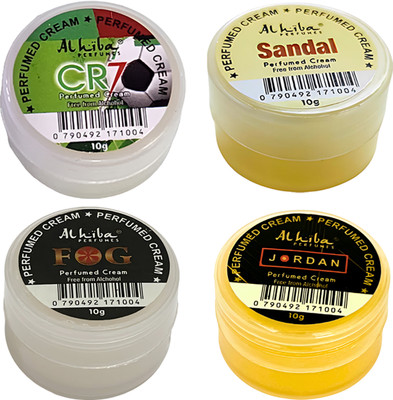 Al Hiba CR7 SANDAL FOG JORDAN Long Lasting Perfumed Body Cream || 2pc Perfume  -  10 ml(For Men & Women)