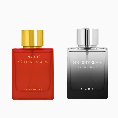 NEXT Golden Dragon & Naughty Black Perfume Combo Pack for Everyday Use Eau de Parfum  -  200 ml(For Men & Women)