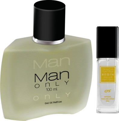 CFS Man Only Black 100ml Eau De Parfum & Begin Gold 25ml Long Lasting Perfume Perfume  -  125 ml(For Men & Women)