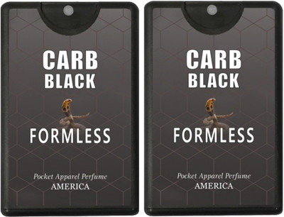 FORMLESS Carb Black Pocket Combo 2 Perfume  -  20 ml(For Men & Women)