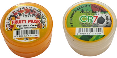 Al Hiba Fruity Musk & Cr7 | 10gm | premium & Long Lasting perfumed cream | Pack of 2 Perfume  -  20 ml(For Men & Women)