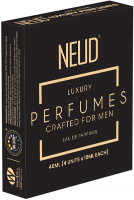 NEUD Luxury Perfume Gift Set for Men, Long Lasting Fragrance, 4x10ml Eau de Parfum - 40 ml(For Men)