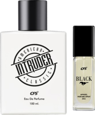 CFS Intruder White 100ml & Black 25ml Long Lasting Perfume Eau de Parfum  -  125 ml(For Men & Women)