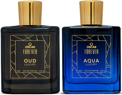 OSCAR Forever Luxury Combo of Aqua & Oud Long Lasting Fragrance (100ml Each) Eau de Parfum - 200 ml(For Men & Women)