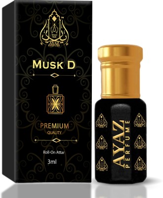 Ayaz Musk Enchanting Attar Long-Lasting Perfume Blend Of Musk, Amber, Patchouli Eau de Parfum  -  3 ml(For Men & Women)