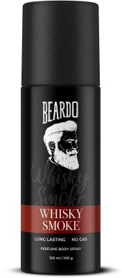 BEARDO Whisky Smoke Perfume Body Spray| No Gas | Long Lasting Deodorant Spray  -  For Men(120 ml)