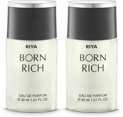 RIYA BORN RICH For Men Mild Fragrance Long Lasting Fragrance Pack Of 2 30 ML Each Eau de Parfum  -  60 ml(For Men)