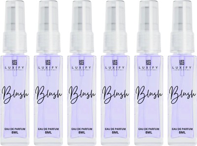 Luxify Scent Blush Mini Perfume Combo | Long Lasting | 8ML Pack of 6 | Eau de Parfum  -  32 ml(For Men & Women)