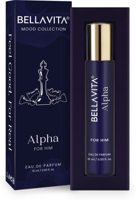 Bella vita organic MOOD COLLECTION Alpha Perfume for Men|Citrus & Woody Notes|Long Lasting Scent| Eau de Parfum  -  15 ml(For Men)