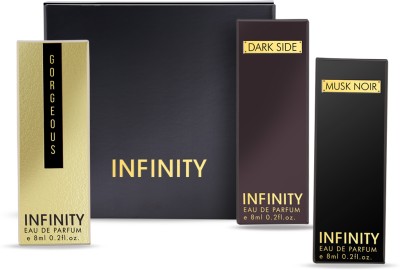 INFINITY Dark Side, Gorgeous & Musk Noir EDP Luxury Premium Perfume Signature Gift Set Eau de Parfum  -  24 ml(For Men & Women)