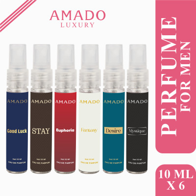 Amado Unisex Perfume Combo - Pack of 6 x 10ml | Ideal for All Occasions Eau de Parfum  -  60 ml(For Men)