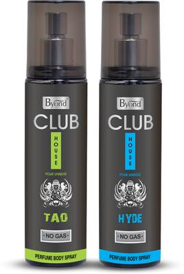Byond Club House Hyde & Tao (Combo) 120ml+120ml Long Lasting Fragrance for Eau de Parfum  -  240 ml