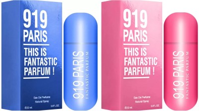 JBJ Sweet heart 919 Paris Pink Blue Perfume Long Lasting Eau De Parfum(50+50 ml) Eau de Parfum  -  100 ml(For Women)