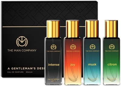 THE MAN COMPANY Perfume for Men Gift Set - 4*20ml | A Gentleman's Desire | Long-Lasting Premium Eau de Parfum  -  80 ml(For Men)