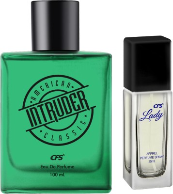 CFS Intruder Green 100ml & Lady 25ml Long Lasting Perfume Eau de Parfum  -  125 ml(For Men & Women)