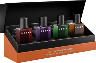 DJOKR Next Chapter Perfume Gift Set for Men (4x20ml) | Long-Lasting Fragrance Eau de Parfum - 80 ml(For Men)