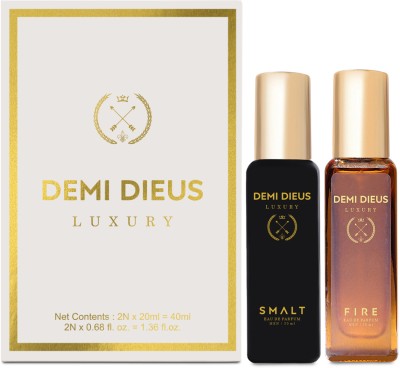 DEMI DIEUS Men Eau De Parfume FIRE || SMALT Set of 2 Gift Pack Eau de Parfum  -  40 ml(For Men)