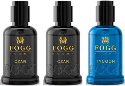 FOGG 2pc CZAR & 1pc Tycoon 30ml Scent perfume Set of 3 Eau de Parfum  -  90 ml(For Men & Women)