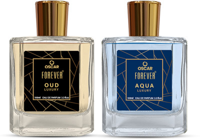 OSCAR Forever Luxury Combo of Aqua & Oud Long Lasting Fragrance (100ml Each) Eau de Parfum - 200 ml(For Men & Women)