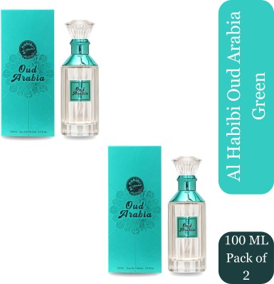 RAMCO Al Habibi Oud Arabia Green Eau De Parfum 100ml Each (Pack of 2) Perfume  -  200 ml(For Men & Women)