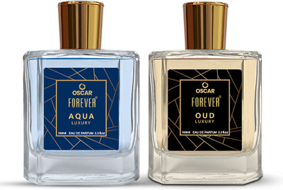 OSCAR Forever Luxury Combo of Aqua & Oud Long Lasting Fragrance (100ml Each) Eau de Parfum - 200 ml(For Men & Women)