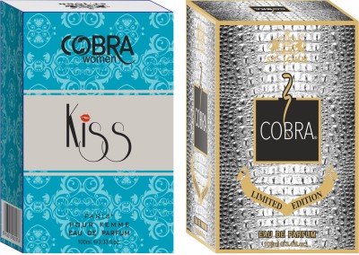 ST-JOHN Cobra Kiss 100ML & Cobra Limited Edition 100ML Long Lasting Perfume Eau de Parfum  -  200 ml(For Men & Women)