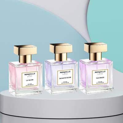 RONZILLE Women Lily Bloom,Enchanted Bloom,Yuzu Breeze Eau De Perfume Combo-Set of 3 Eau de Parfum  -  90 ml(For Women)