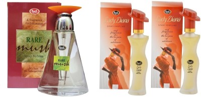 MONET 1 RARE MUSK 50ML , 2 LADY DIANA PERFUME 30ML EACH , PACK OF 3 Eau de Parfum  -  110 ml(For Men & Women)
