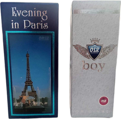 OSR boy perfume 110 ml & evening in paris perfume 100 ml pack of 2* Eau de Parfum  -  210 ml(For Men & Women)