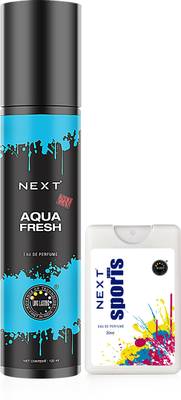 NEXT AQUA FRESH 120ML & AQUA FRESH POCKET PERFUME Eau de Parfum  -  140 ml