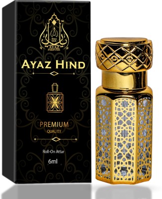 Ayaz Hind Attar : Long-Lasting Perfume Oil: Alcohol-Free | Luxurious Strong Scent Perfume  -  6 ml(For Men & Women)