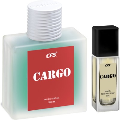 CFS Cargo Blue 100ml Eau De Parfum & Cargo Khakhi 25ml Long lasting Perfume Eau de Parfum  -  125 ml(For Men & Women)