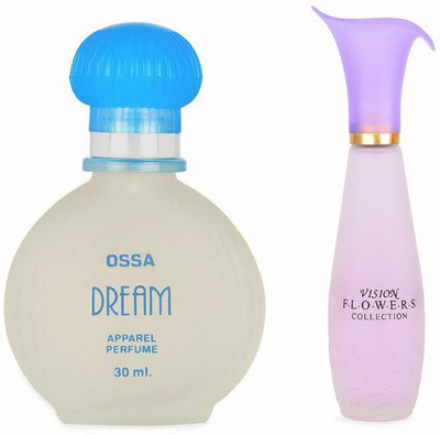 OSSA Dream Collection EDP 30ml And Vision Flowers EDP 110ml Pack of 2 Long Lasting Perfume  -  140 ml(For Men & Women)