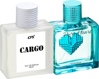 CFS Cargo White & Pure Heart Pink EDP Long Lasting Luxury Perfume Eau de Parfum  -  200 ml(For Men & Women)