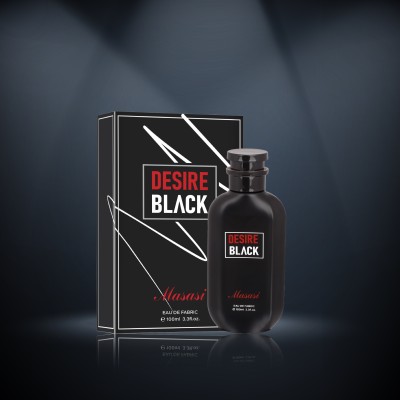 masasi Desire Black Eau De Fabric for Strong Fragrance (UNISEX) - 100 ML Eau de Parfum  -  100 ml(For Men & Women)
