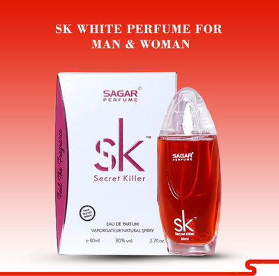 SAGAR SK WHITE PERFUME FOR MAN AND WOMAN With jashmine and musky scent. Perfume  -  80 ml(For Men & Women)