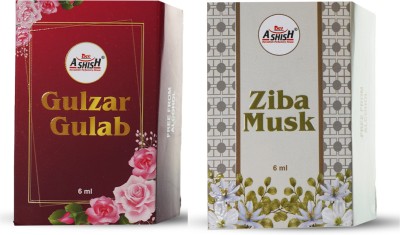 DEVASHISH Gulab and Ziba Musk 6ml Each (Pack of 2) Perfume  -  12 ml(For Men & Women)