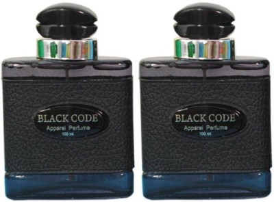 St. Louis Black Code Apparel Perfume Pack of 2 Eau de Parfum  -  200 ml(For Men & Women)