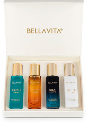 BELLAVITA Luxury Unisex Perfume Gift Set - 4x20 ML Eau de Parfum  -  80 ml(For Men & Women)