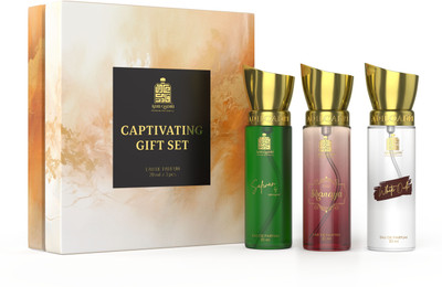 Adilqadri Captivating Trio Perfume Gift Set, Long Lasting Fragrance (3x20ml) Eau de Parfum  -  60 ml(For Men & Women)