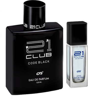 CFS Code Black 100ml Eau De Parfum & Ice Water 25ml Long lasting Perfume Eau de Parfum  -  125 ml(For Men & Women)