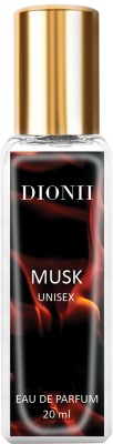 DIONII MUSK Unisex Long Lasting Musk Fragrance With Carnation & Pepper, 20 ML Eau de Parfum  -  20 ml(For Men & Women)